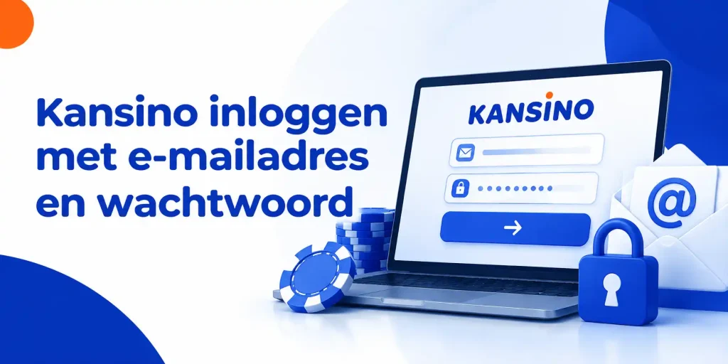 Kansino inloggen met e-mailadres en wachtwoord