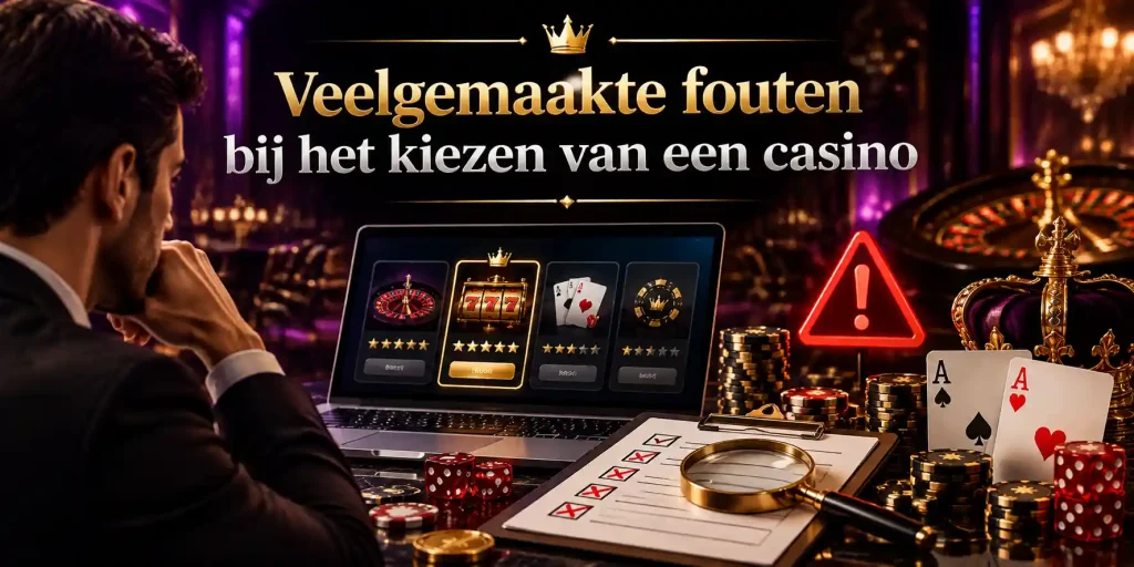 Veelgemaakte fouten bij het kiezen van een casino