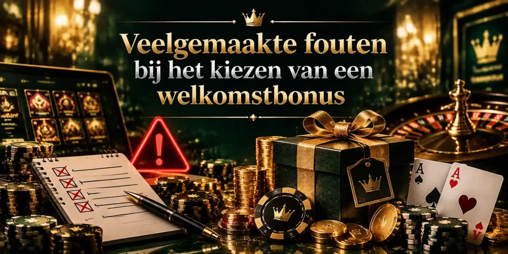 Veelgemaakte fouten bij het kiezen van een welkomstbonus